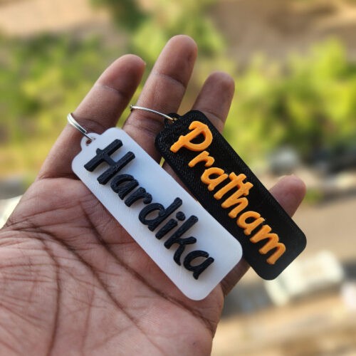 3D Printed Name Key Chain